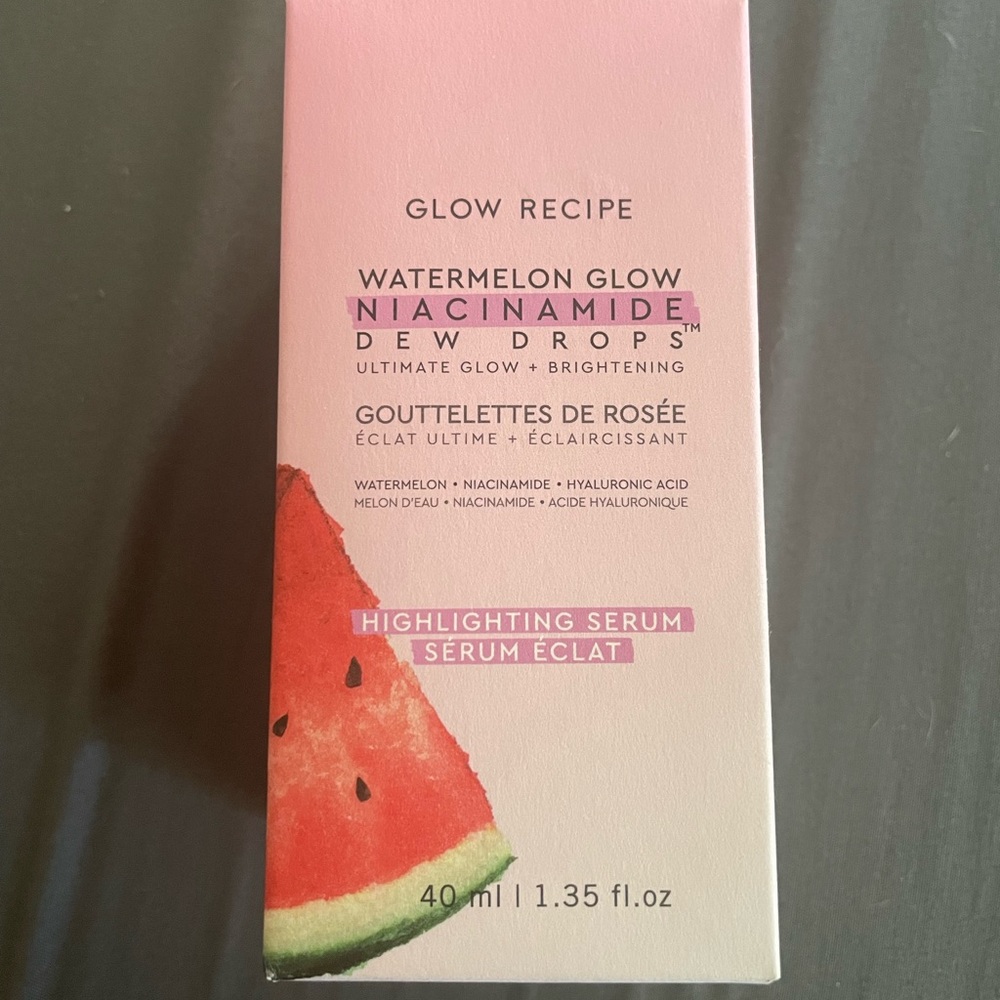 Unopened watermelon dew drops skin care